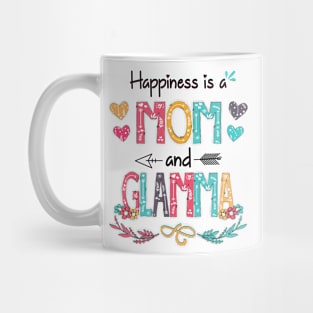 Happiness Is A Mom And Glamma Wildflower Happy Mother's Day Mug